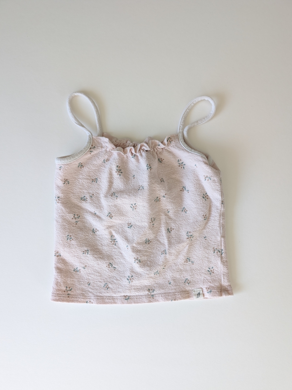 Easy Peasy Girls Pink Floral Tank Top 3T